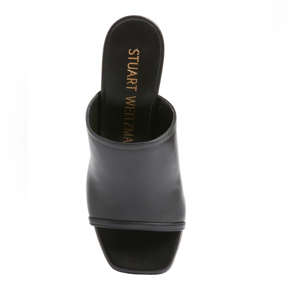 Stuart Weitzman Cayman Block Slide Black 8 - image 4